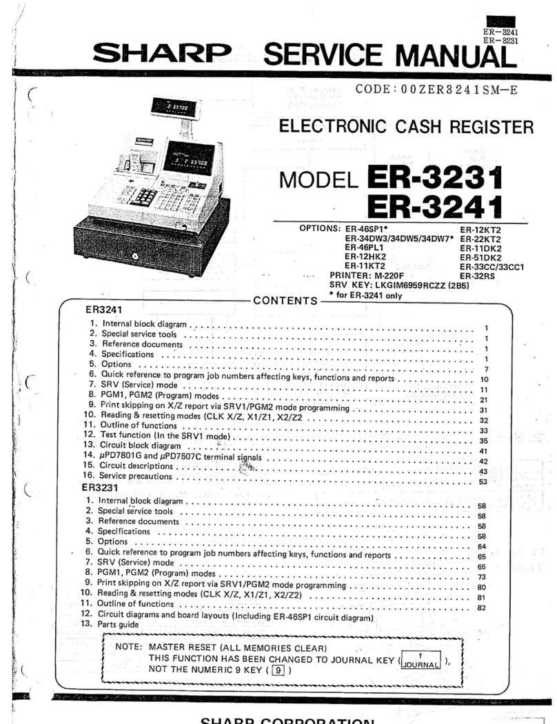 Sharp ER-3241 User manual