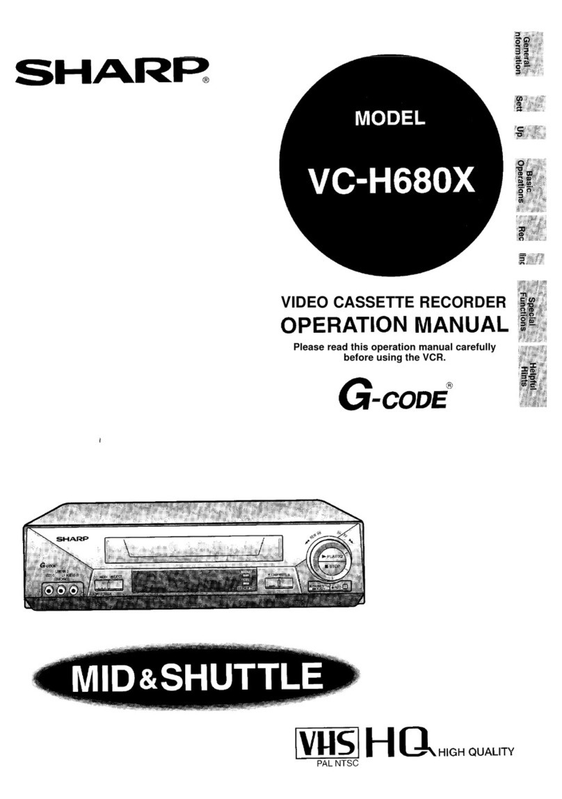 Sharp VC-H680X User manual