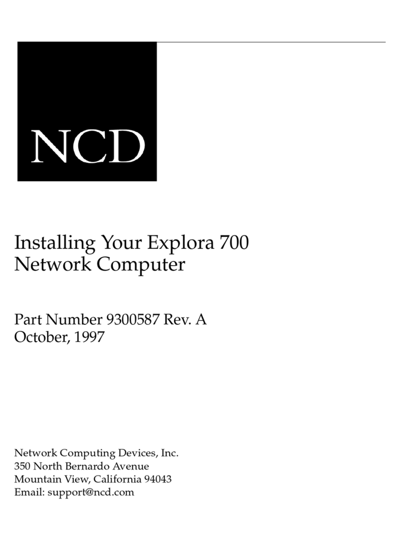 NCD Explora 700 Instruction Manual