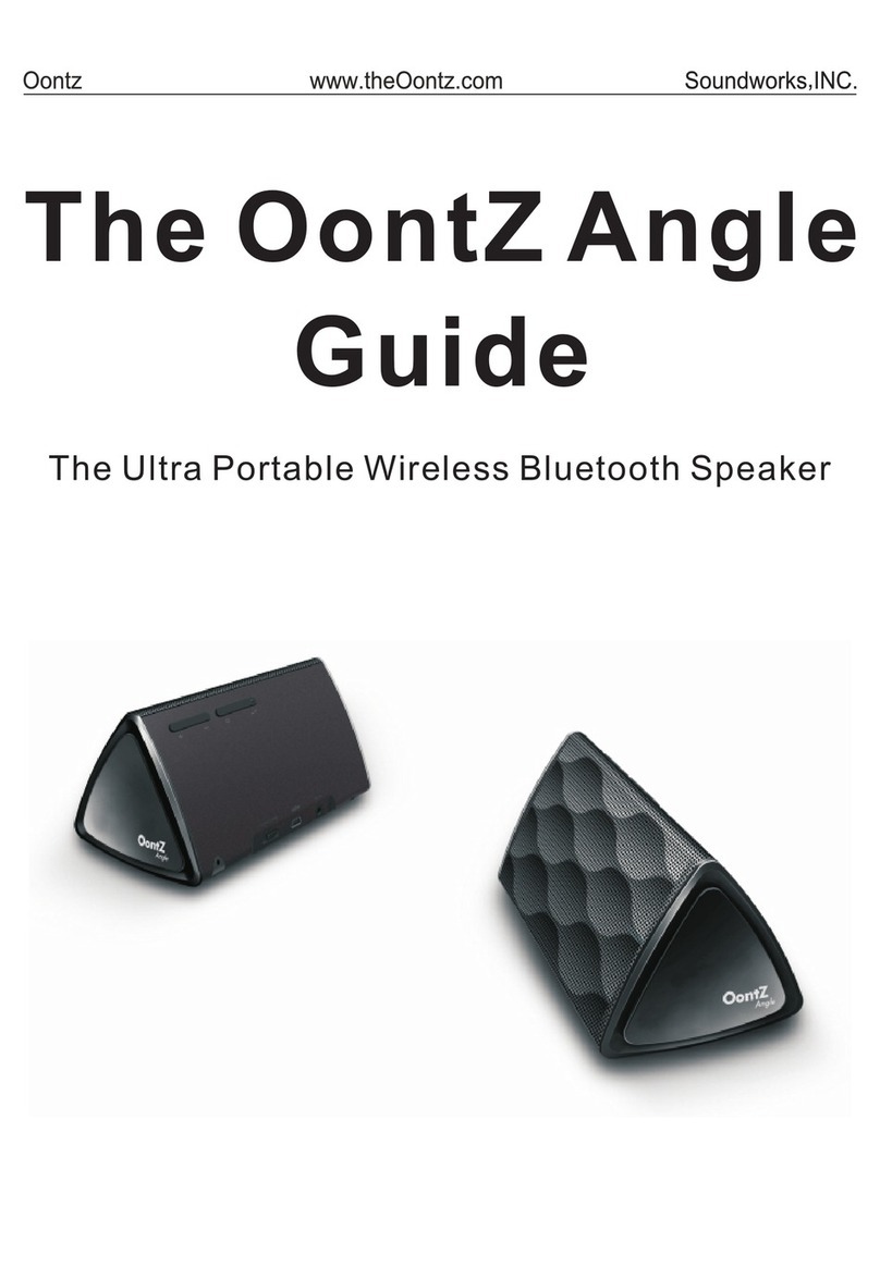 Oontz Angle User manual Oontz Angle User manual