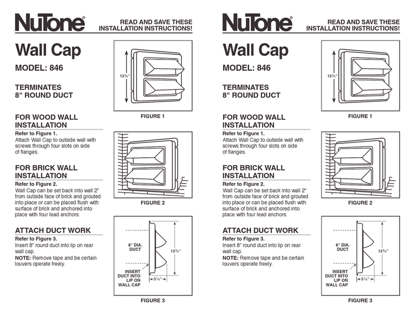 NuTone 846 User manual