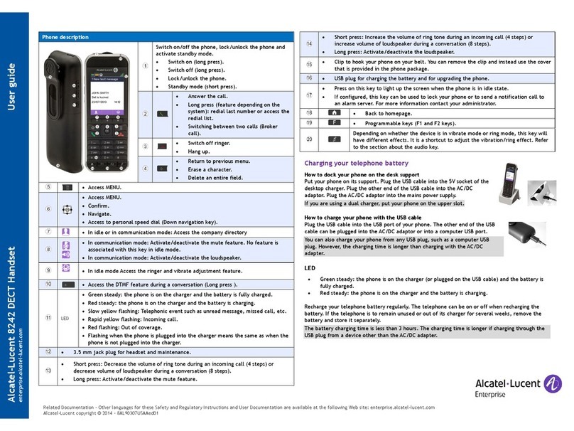 Alcatel-Lucent 8242 User manual