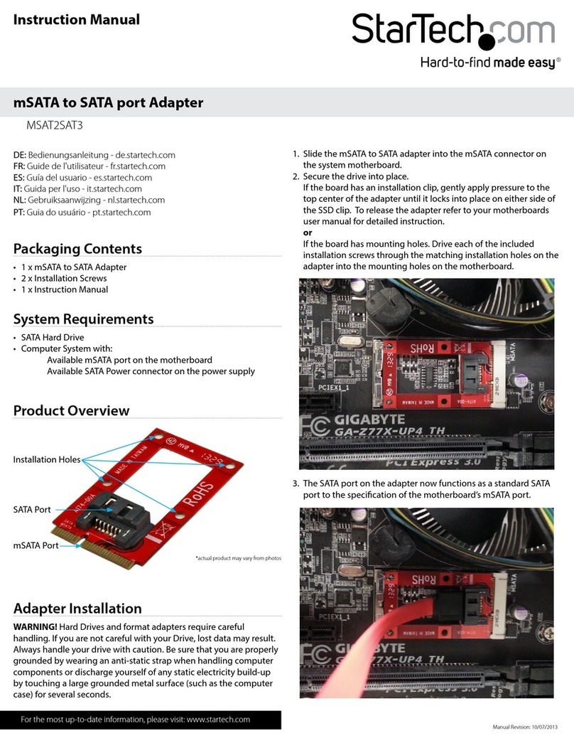 StarTech.com MSAT2SAT3 User manual