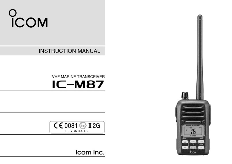 Icom IC-M87 User manual