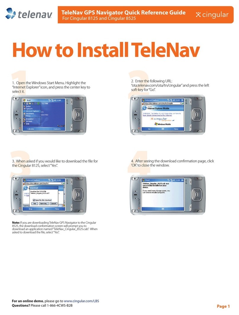 Cingular 8125 User manual Cingular 8125 User manual