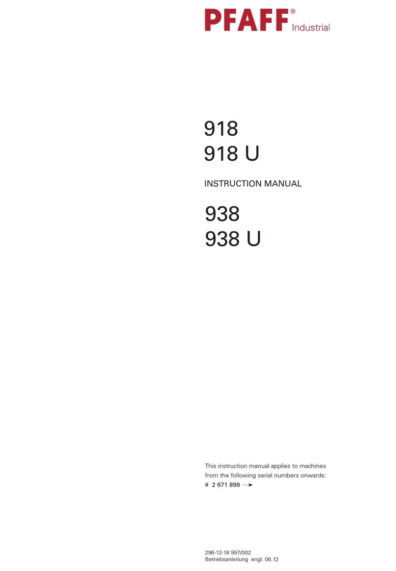 Pfaff 918 User manual