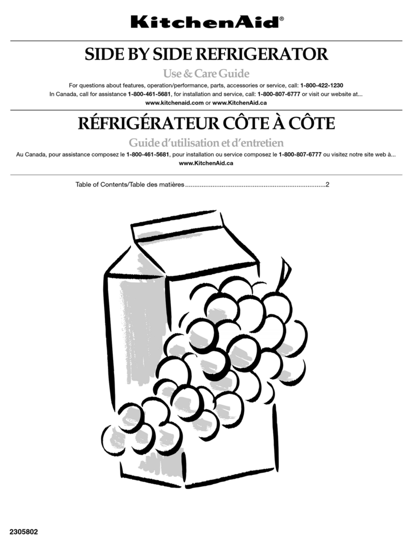 KitchenAid REFRIGERATOR User manual