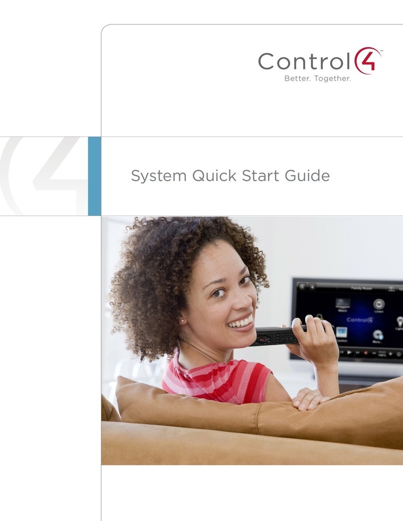 Contro l4 Control4 Smart Home User manual