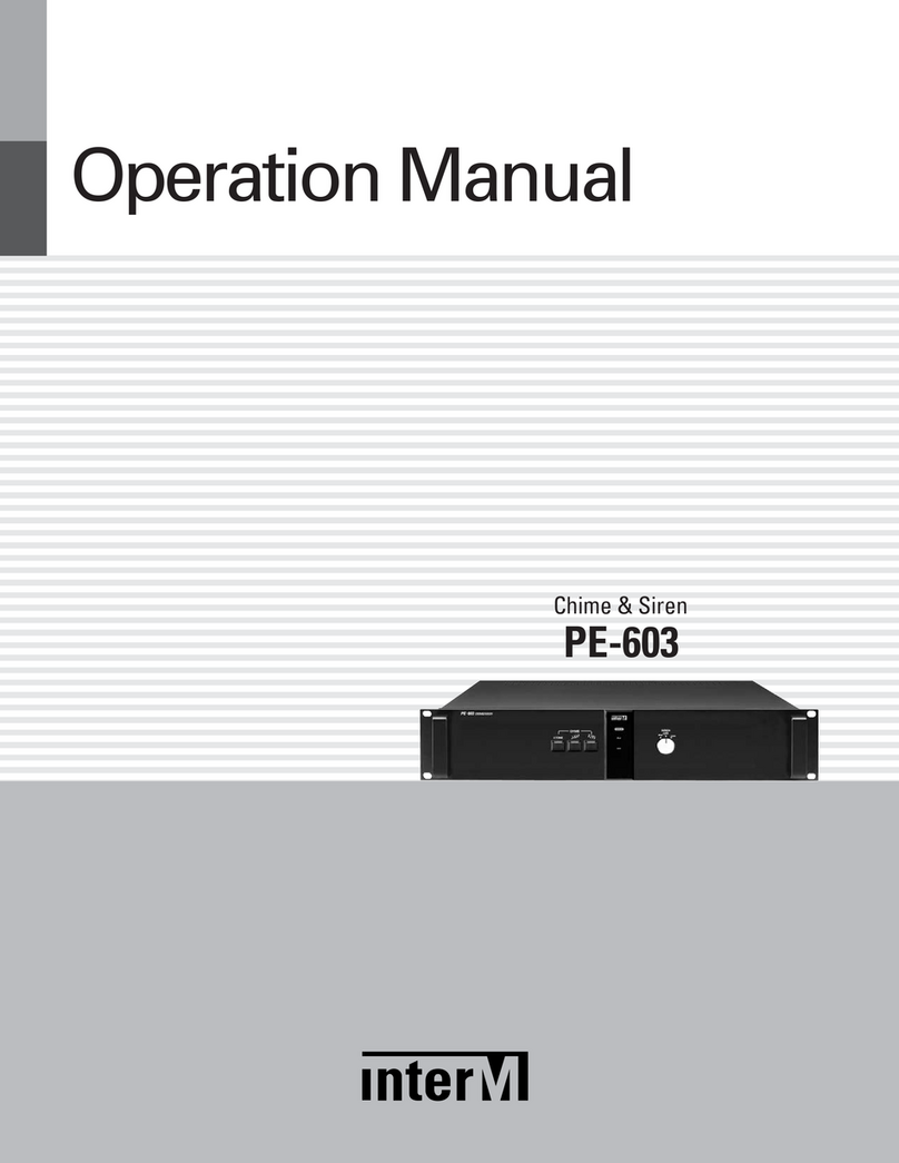 Inter-m PE-603 User manual Inter-m PE-603 User manual