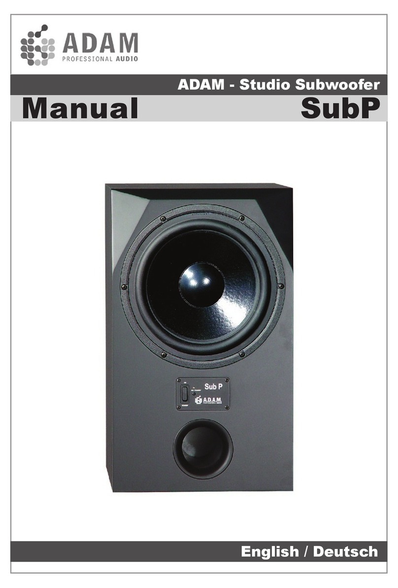 Adam SubP User manual