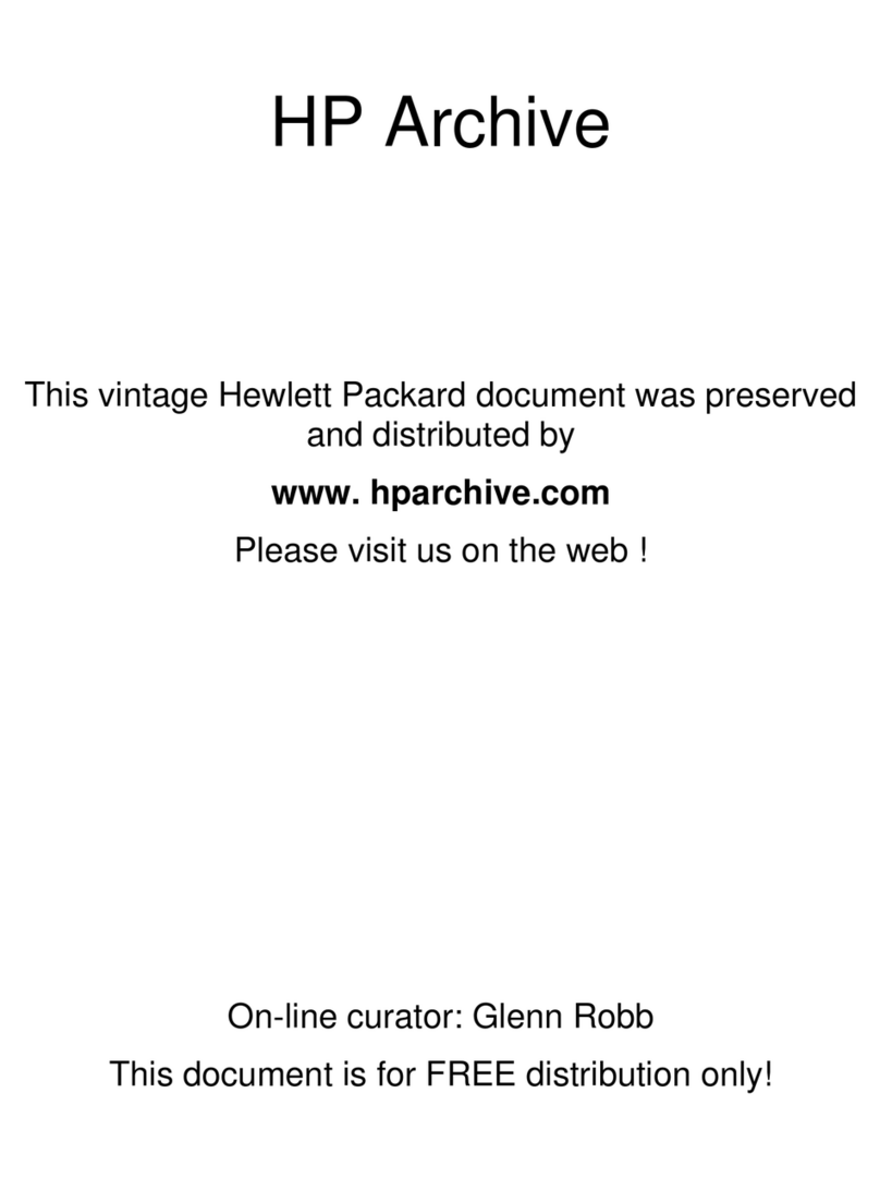 HP 460A User manual