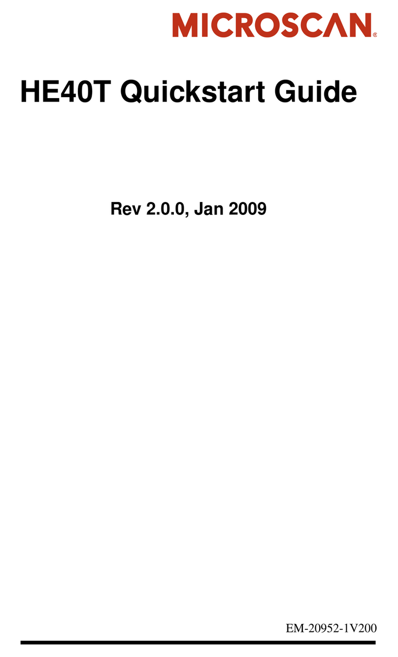 Microscan HE40T User manual