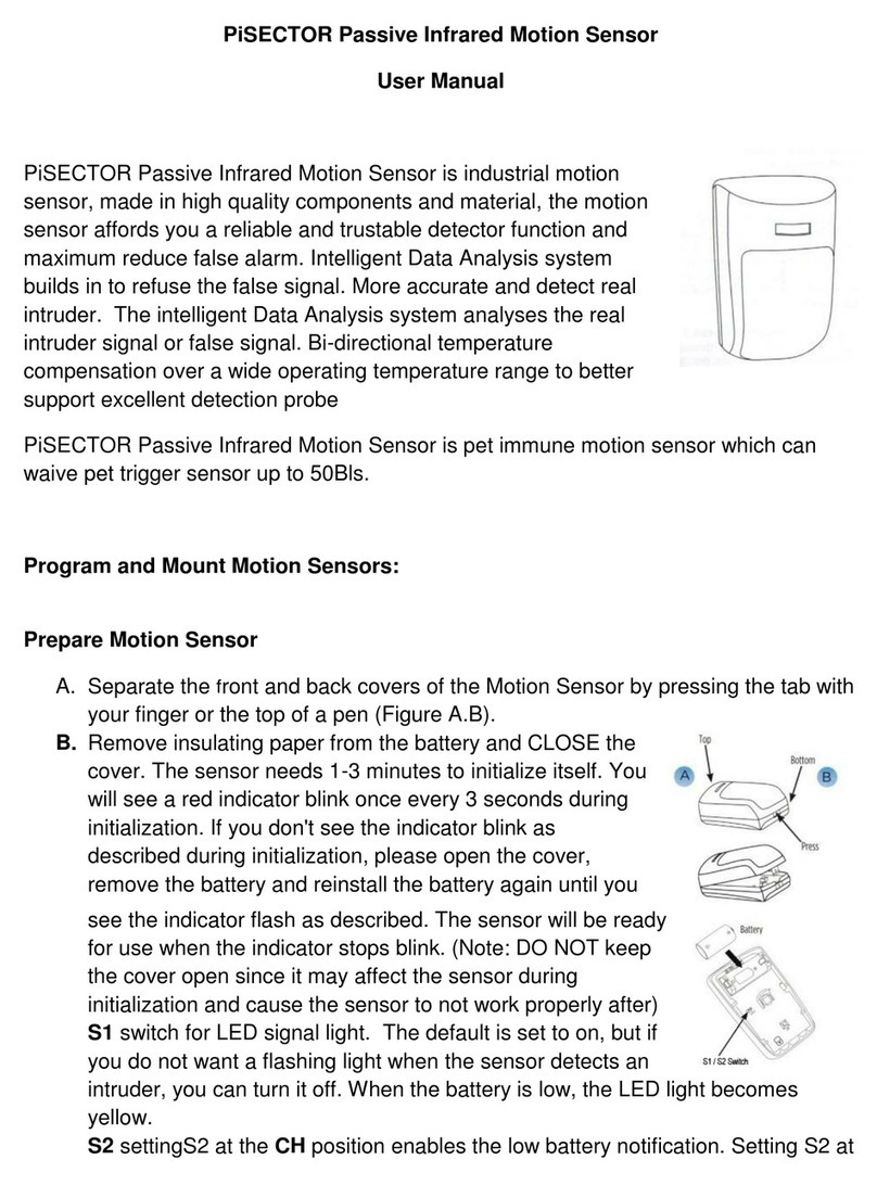 Pisector Motion sensor User manual