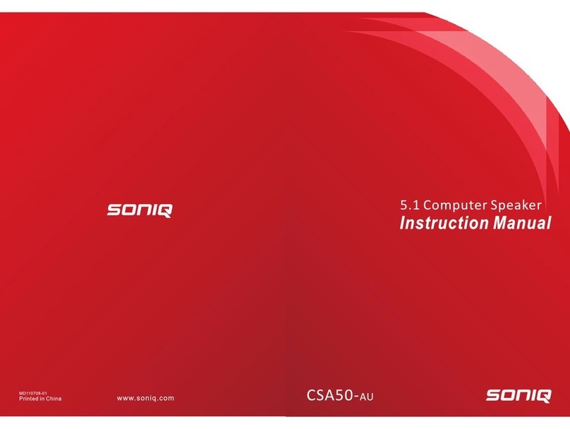 SONIQ CSA50-AU User manual