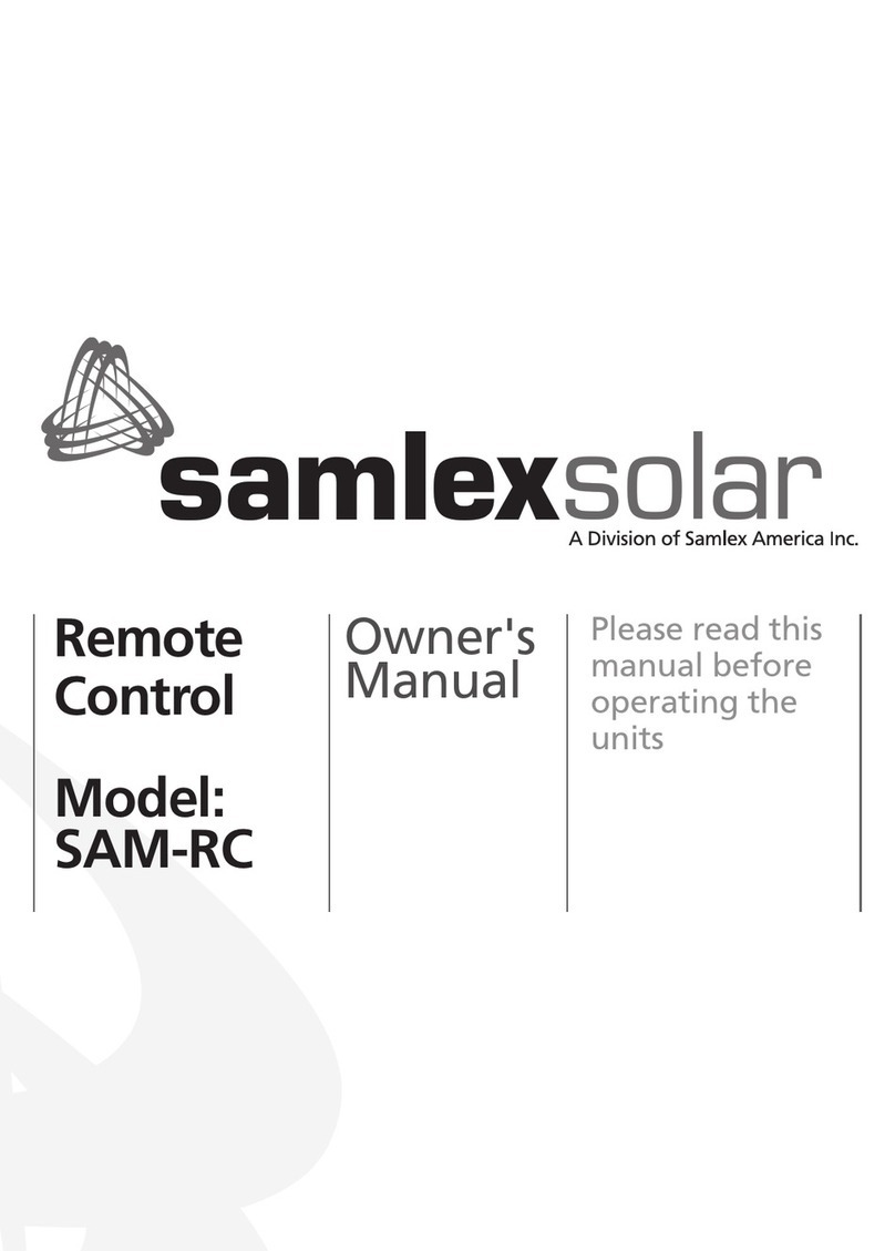 SamplexPower SAM-RC User manual