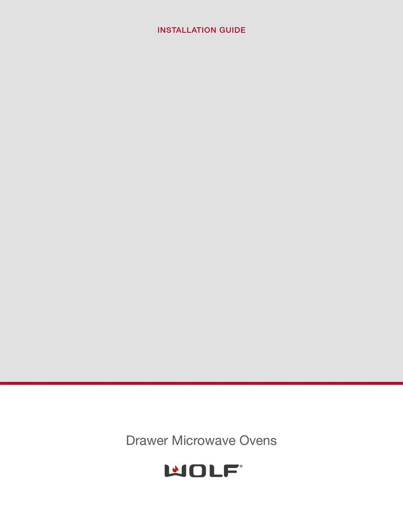 Wolf Drawer Microwave Oven User manual