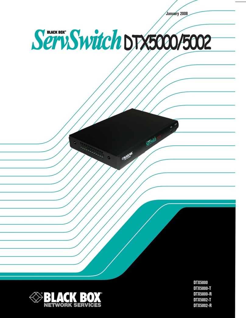 Black Box ServSwitch DTX5000 User manual
