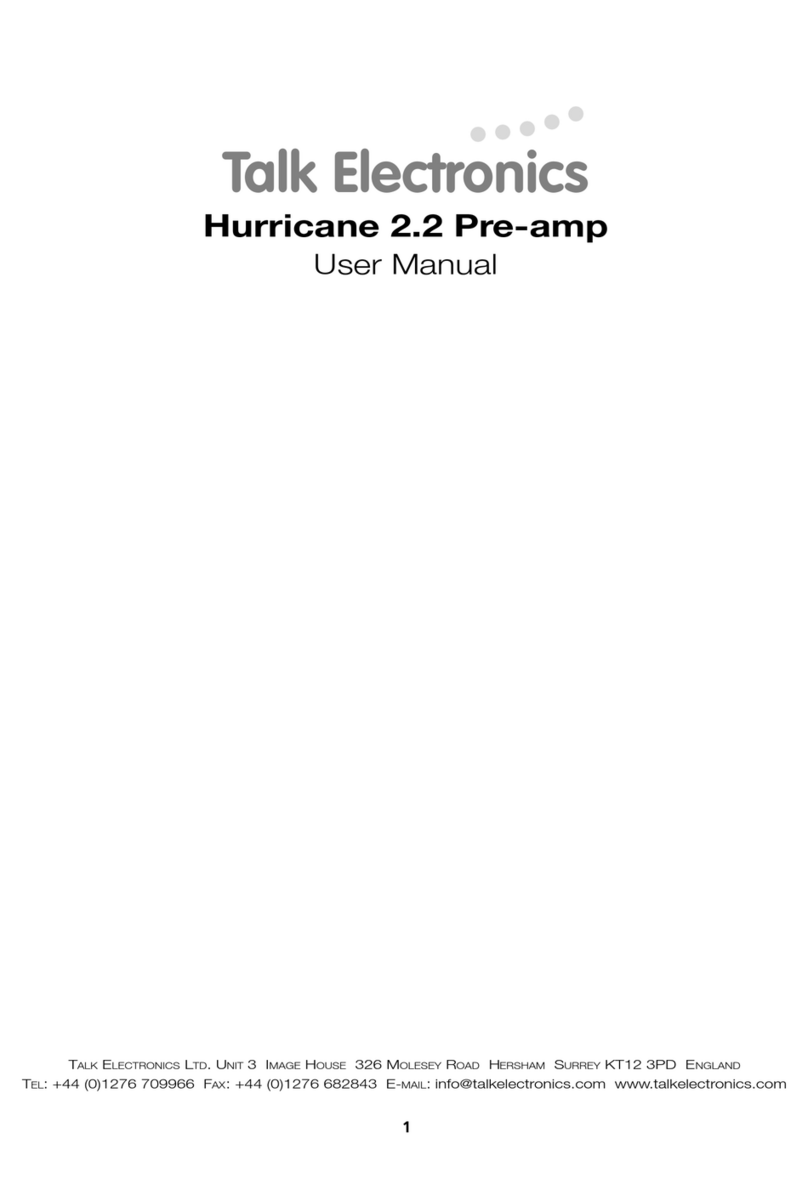 Talk electronics Hurricane 2.2 User manual