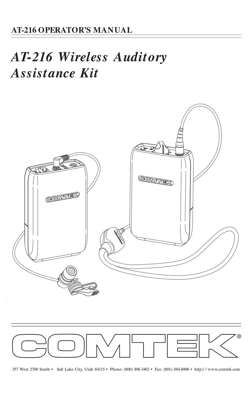 Comtek AT-216 User manual