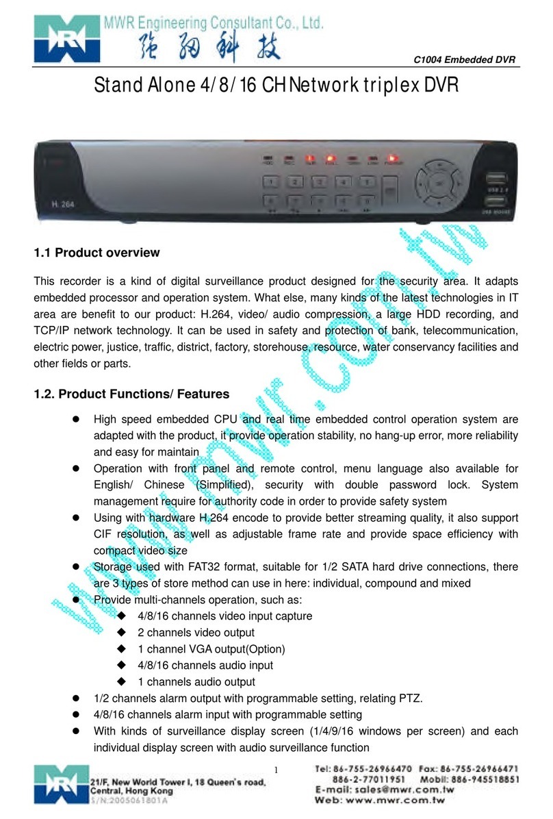MWR C1004 Operating and safety instructions