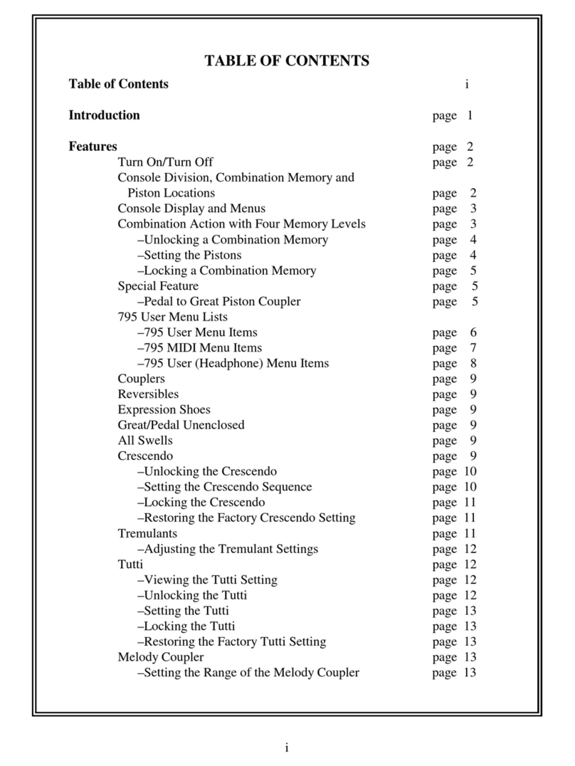 Rodgers 795 User manual