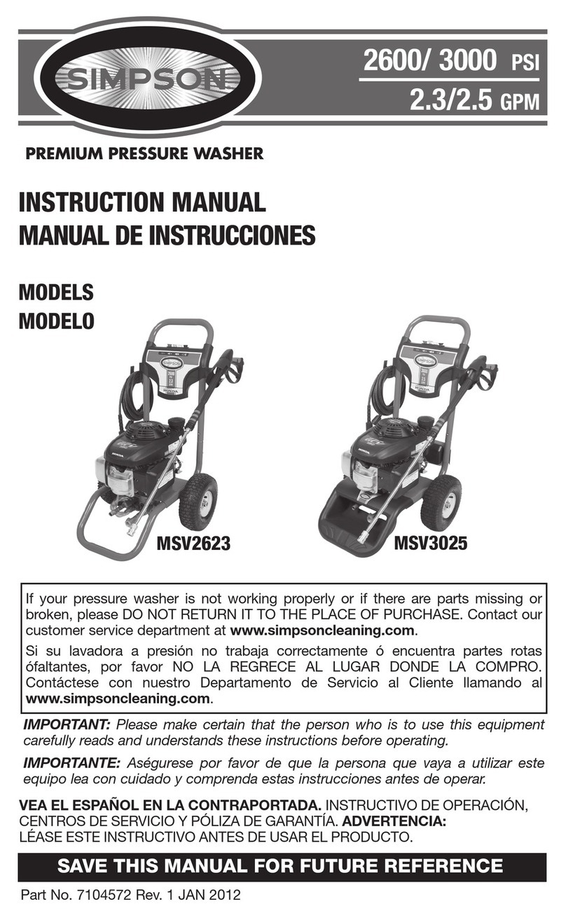 Simpson MSV2623 User manual