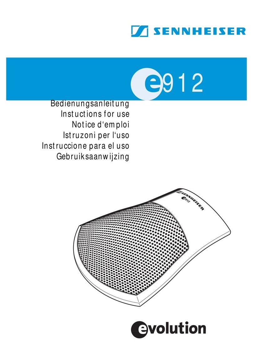 Sennheiser Evolution e 912 User manual