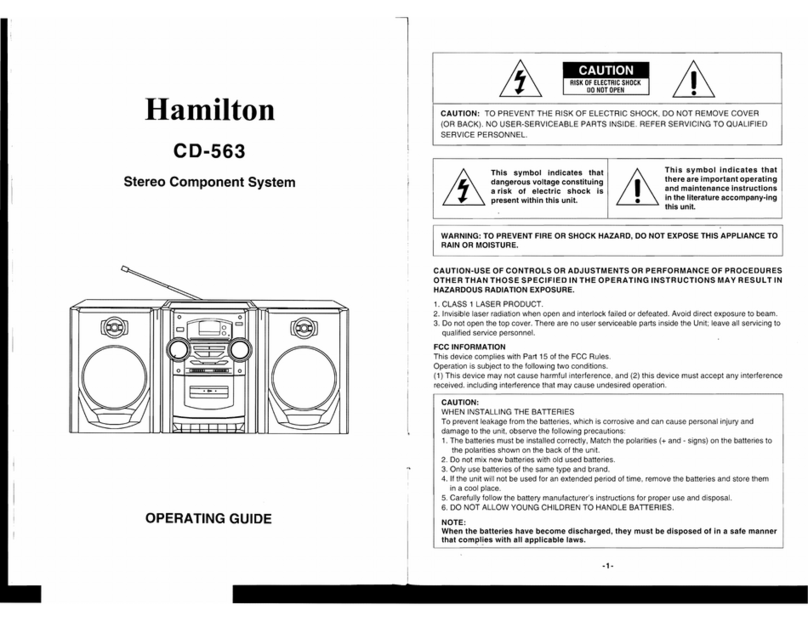 Hamilton CD-563 User manual