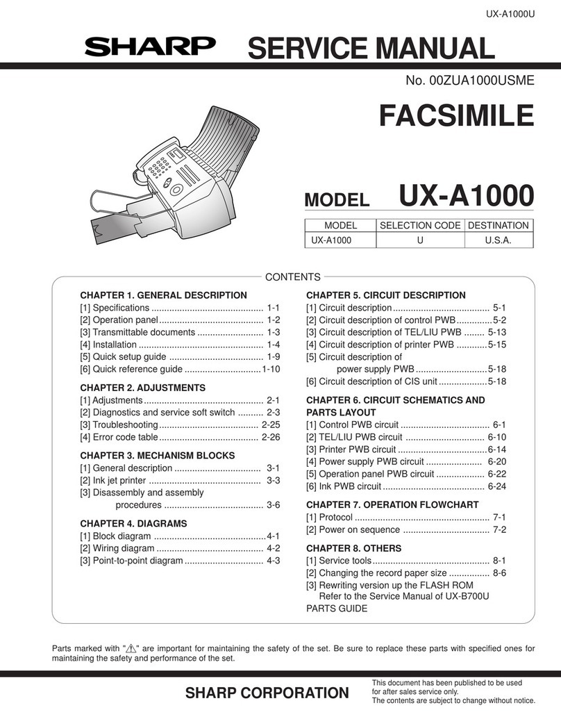 Sharp UX-A1000 User manual