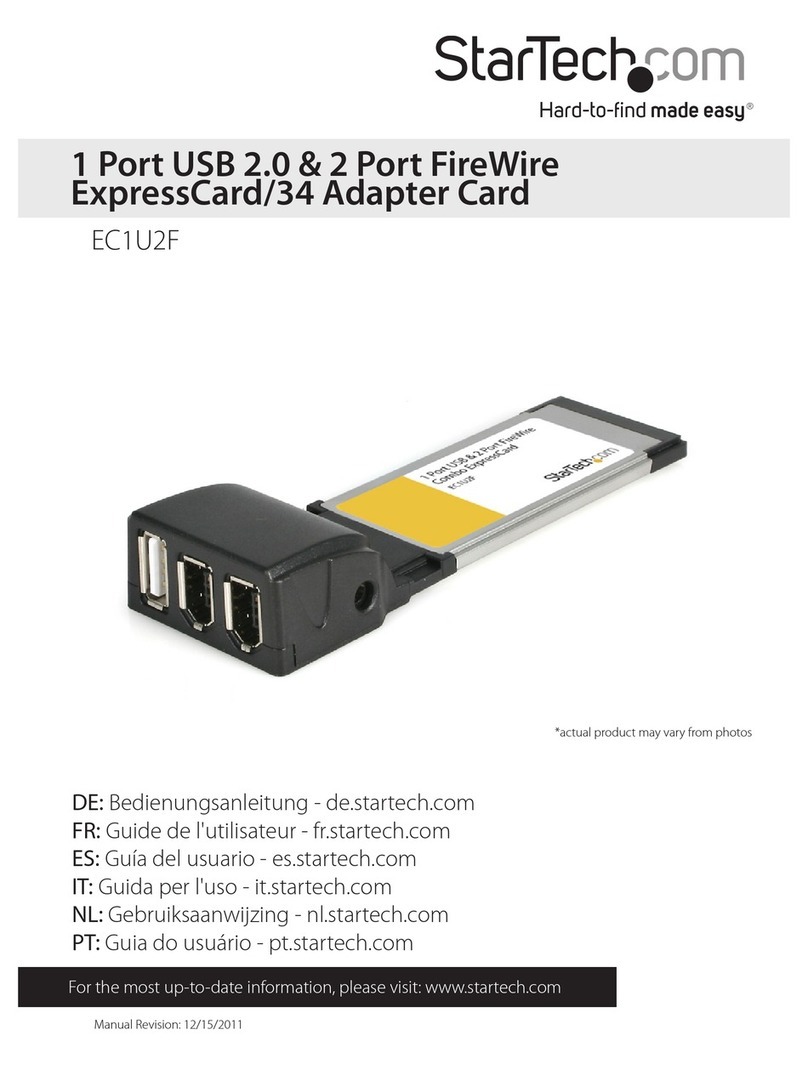 StarTech.com EC1U2F User manual