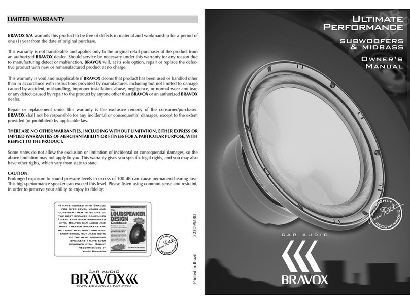 Bravox UltimatePerformance User manual
