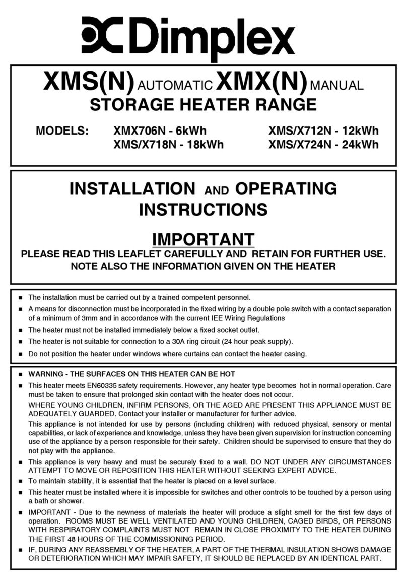 Dimplex XMX706N User manual Dimplex XMX706N User manual
