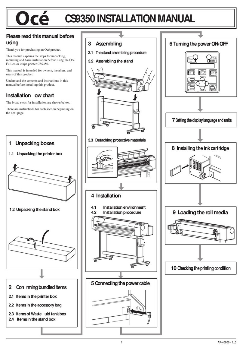 Oce CS9350 User manual