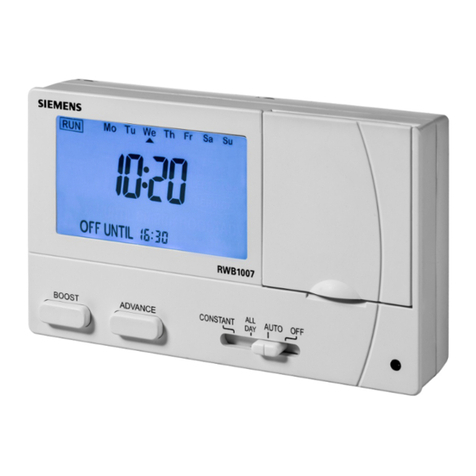 Siemens RWB1007 User manual