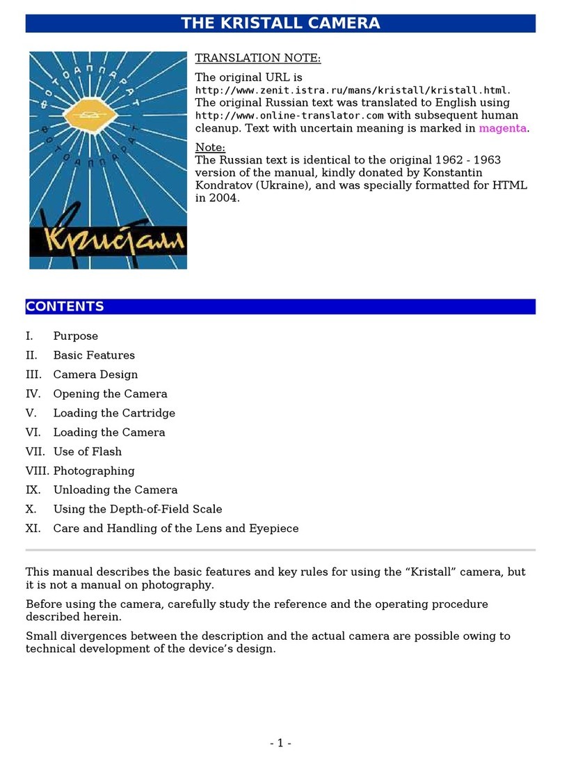 Kristall Camera User manual