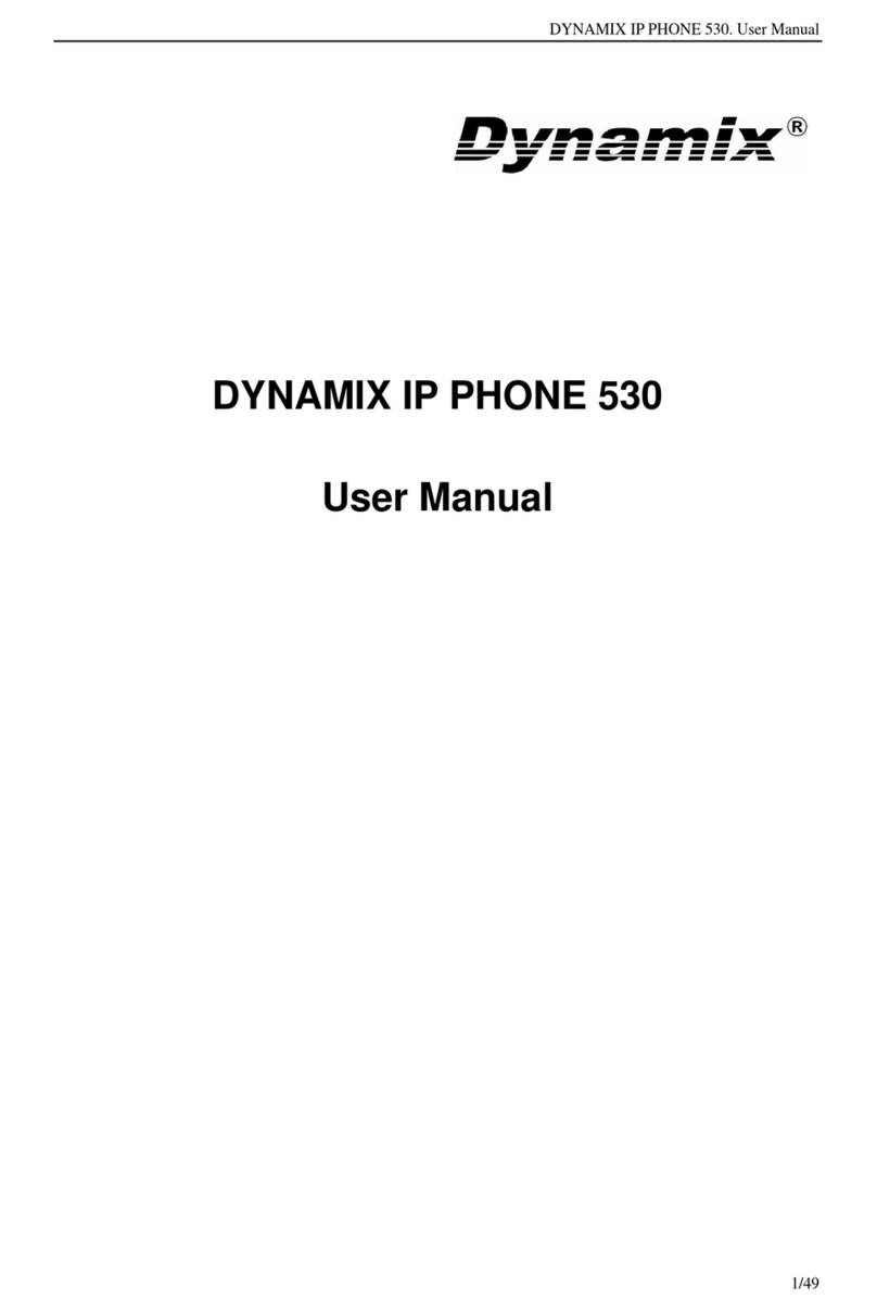 Dynamix 530 User manual Dynamix 530 User manual