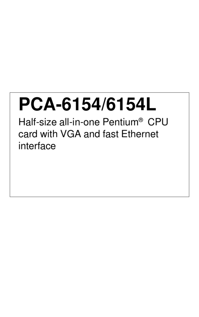 Advantech PCA-6154 User manual
