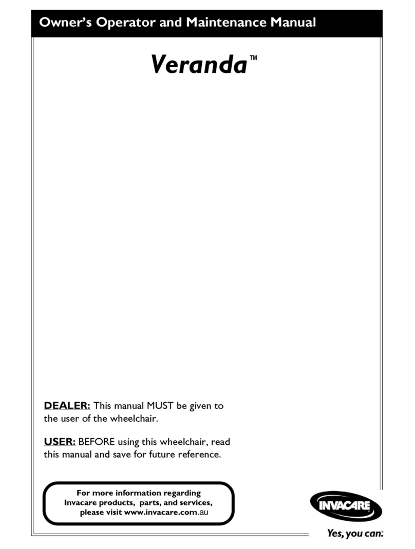 Invacare Veranda Installation instructions