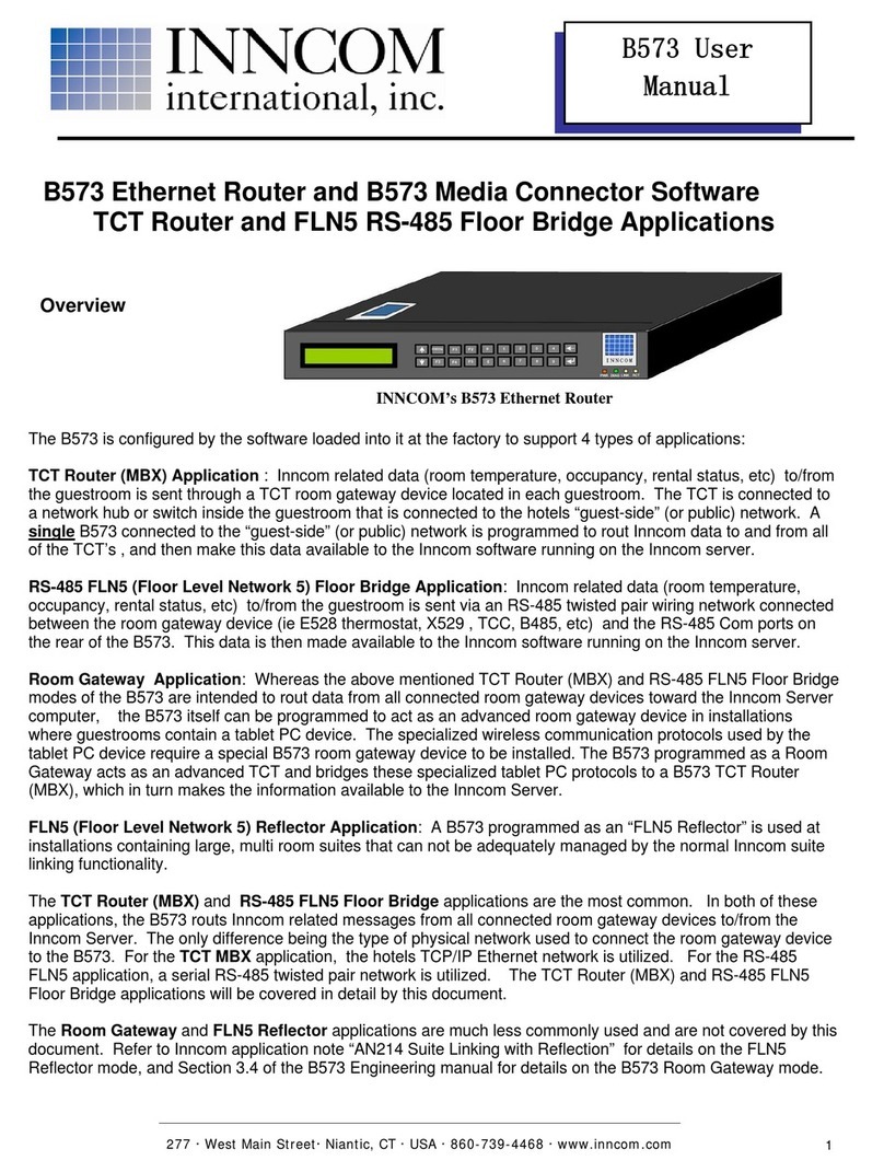 Inncom B573 User manual