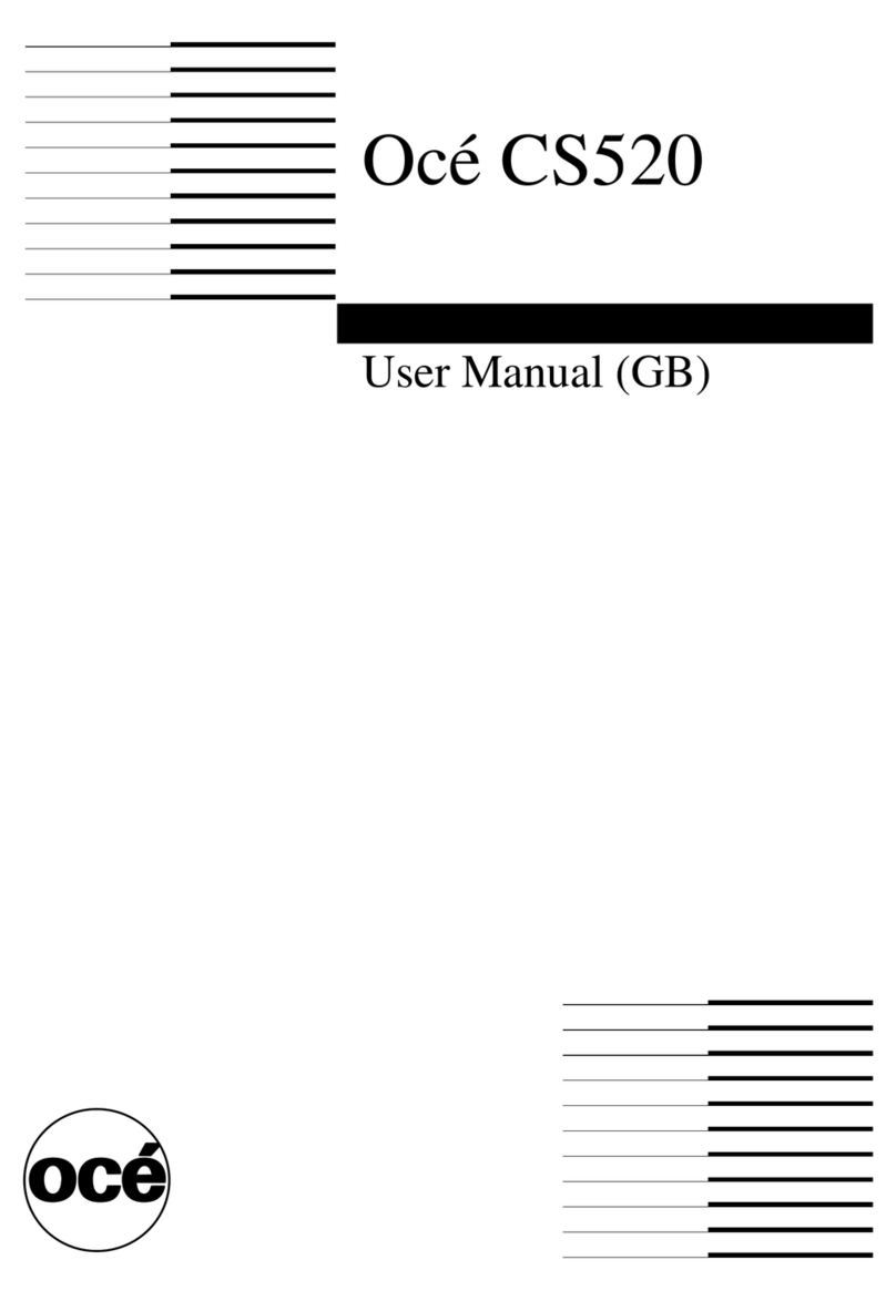 Oce CS520 User manual