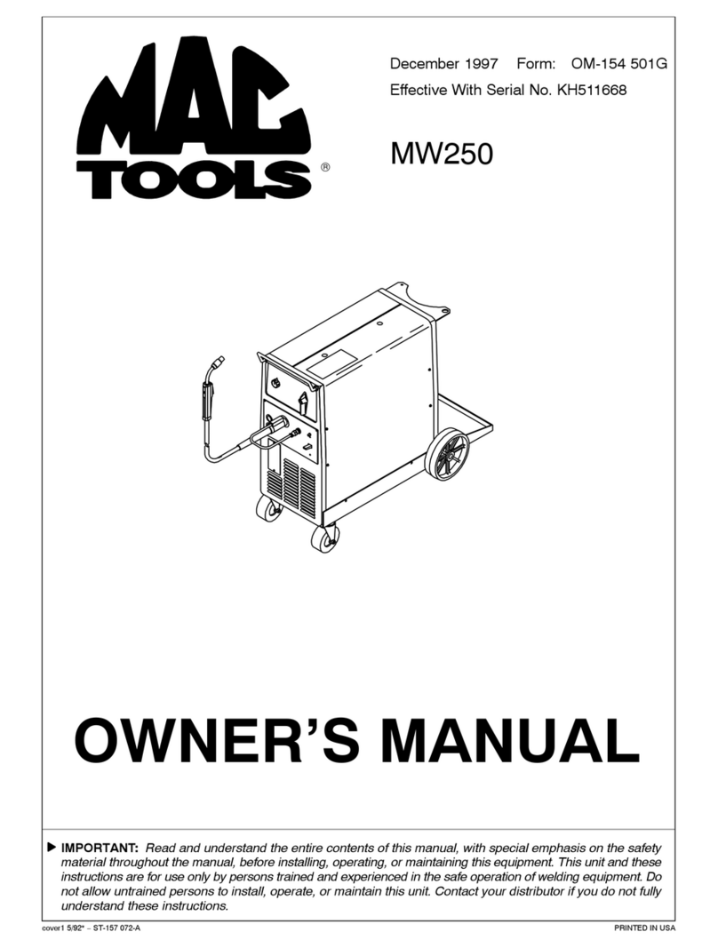 MAC TOOLS MW250 User manual
