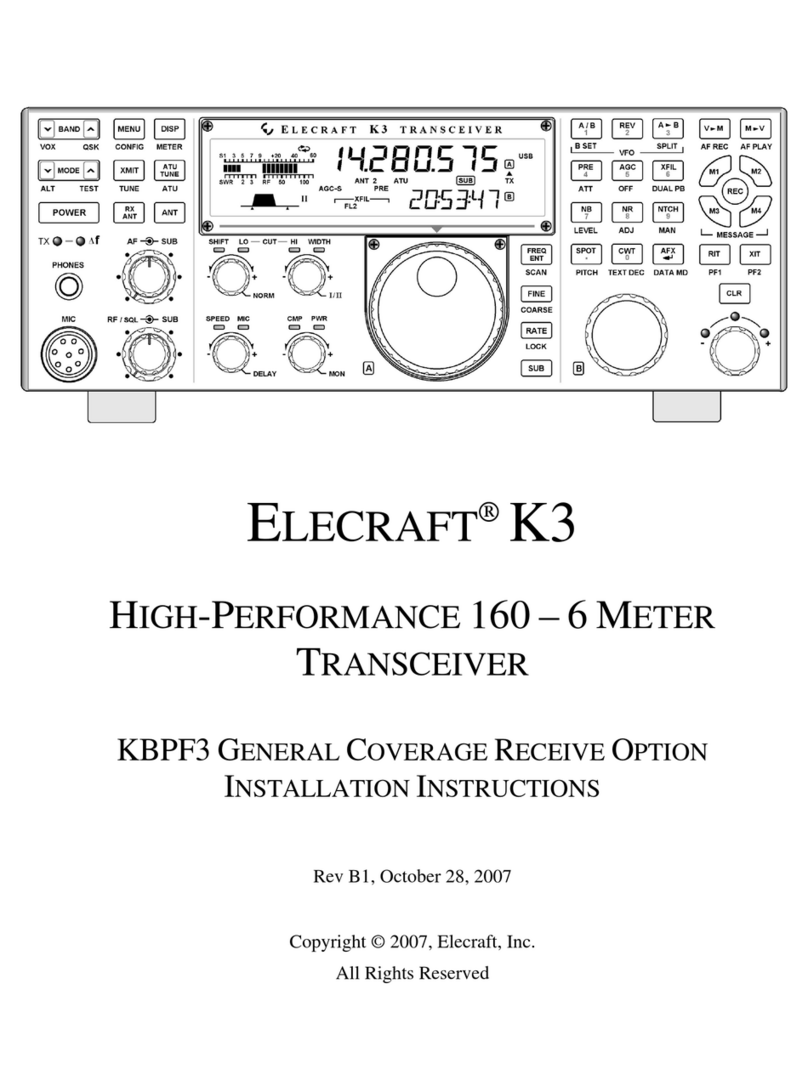 ELECRAFT K3 User manual