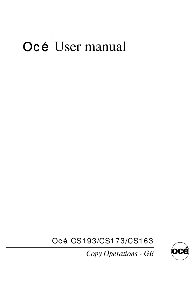 Oce CS193 User manual Oce CS193 User manual