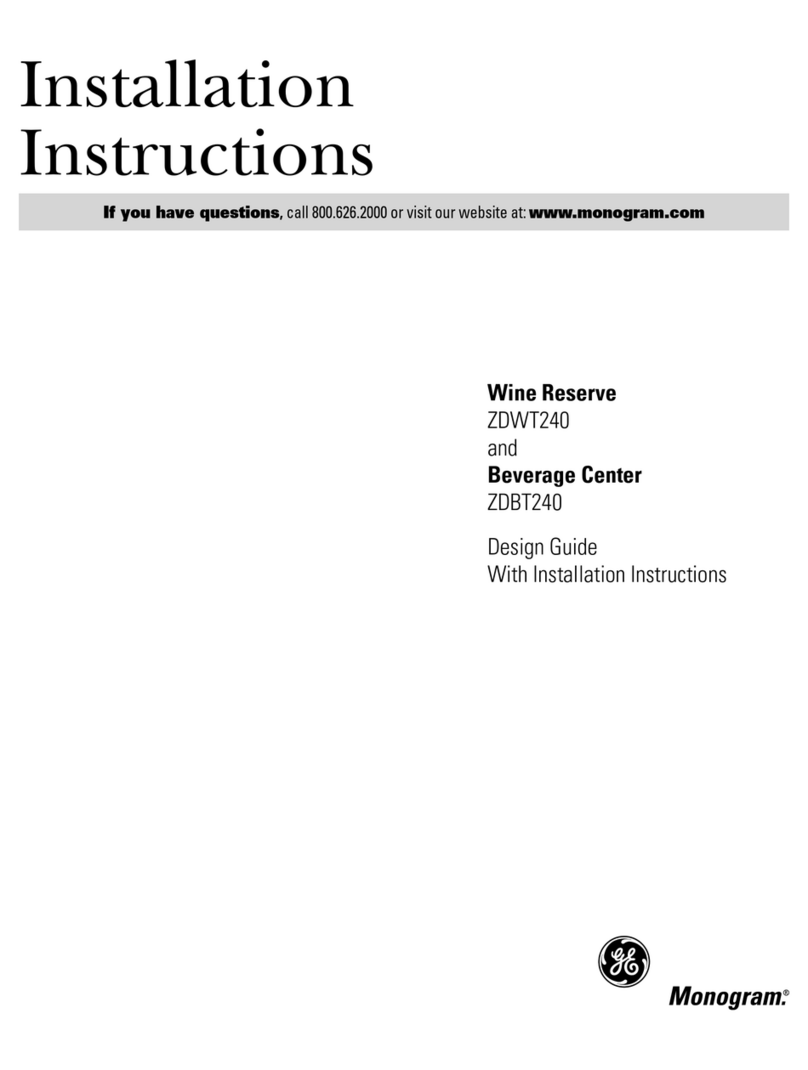 Monogram ZDWT240 User manual
