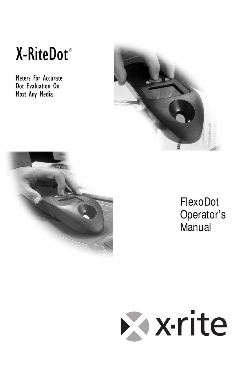 X-Rite FlexoDot User manual