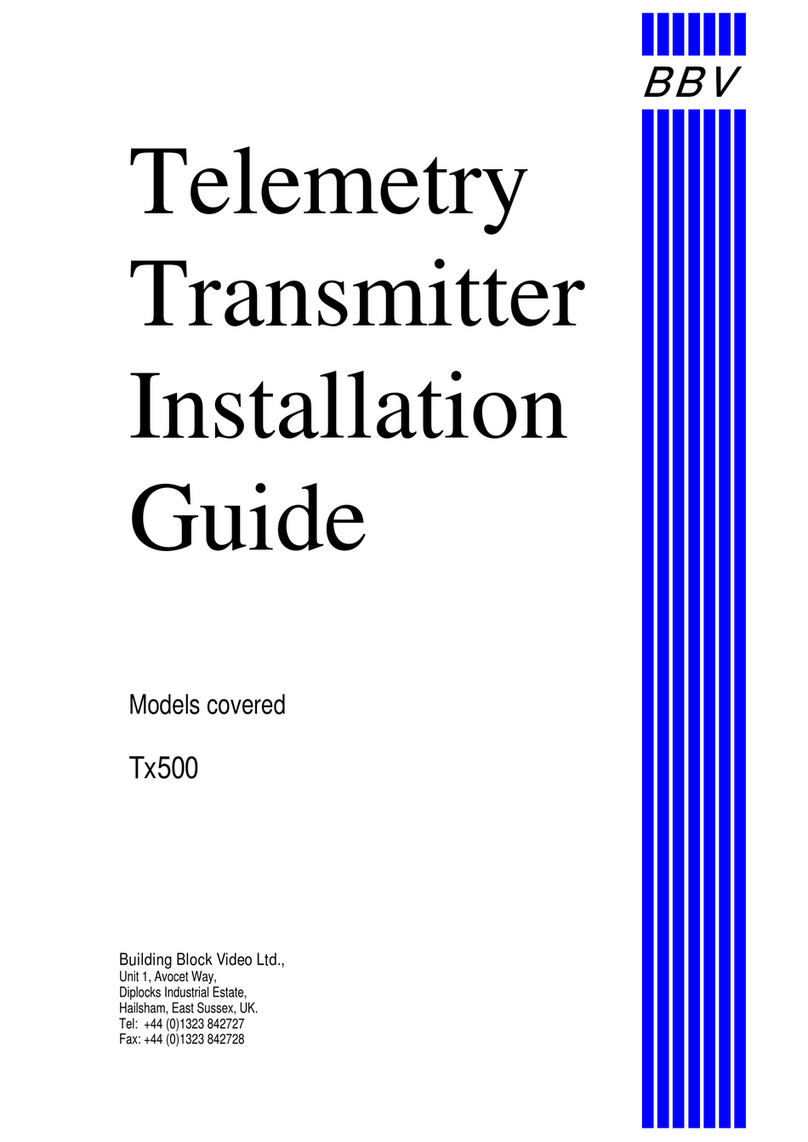 BBV Tx500 User manual
