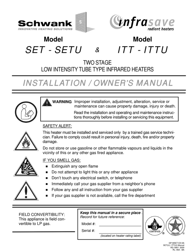 Schwank SET - SETU Installation instructions