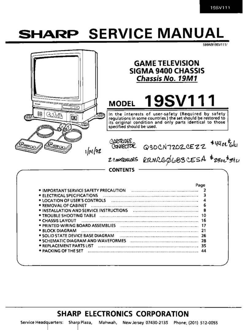 Sharp 19SV111 User manual