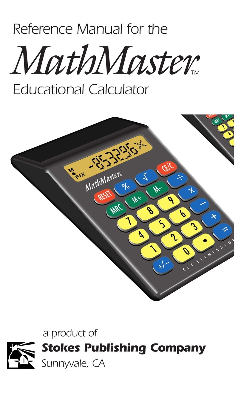 Stokes Publishing MathMaster User manual