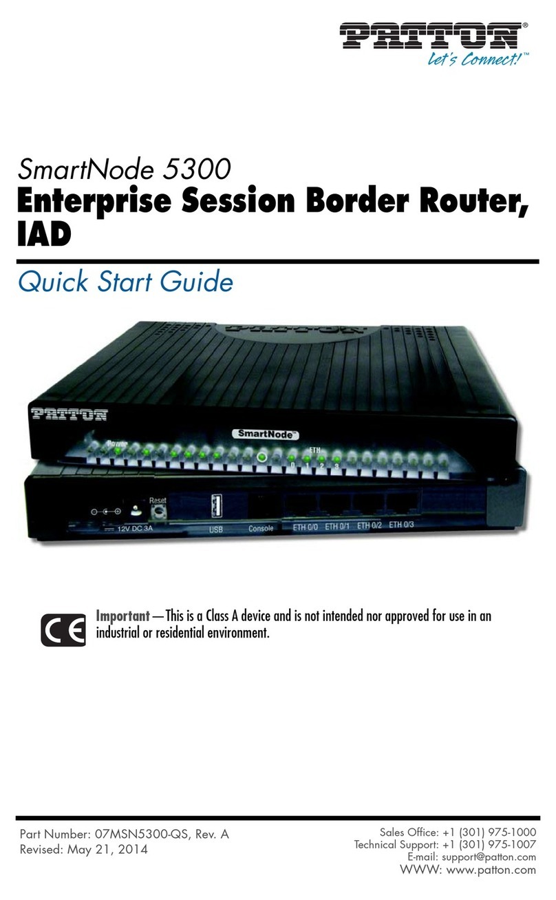 Patton SmartNode 5300 User manual